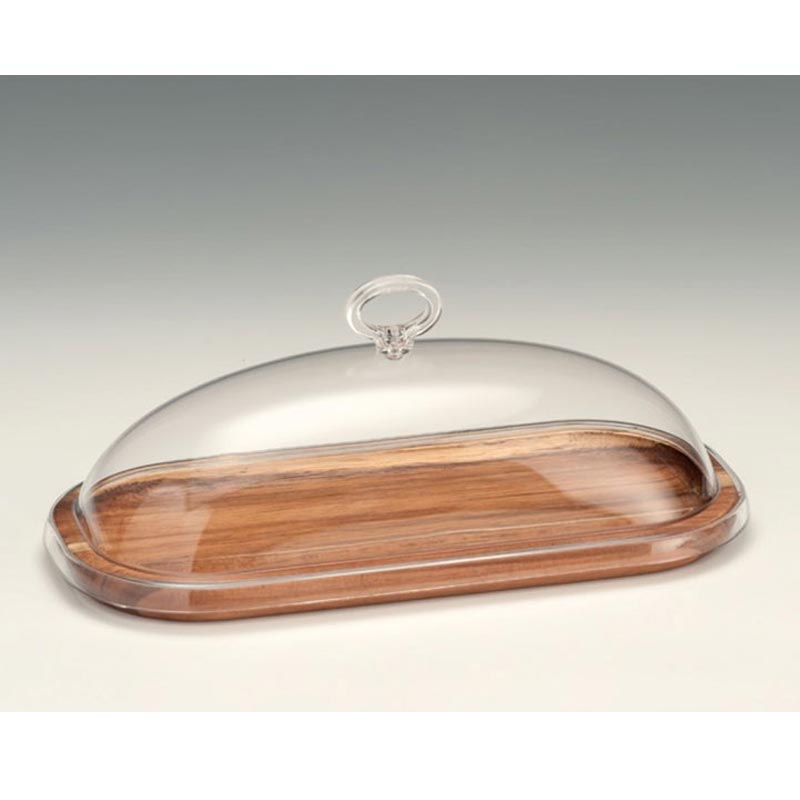 Zicco ZCP-746 Ahşap Altlı Akrilik Kapaklı Fanus, 14x29.5 cm