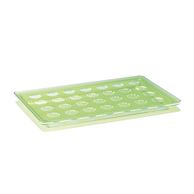 Zicco ZCP-678 Polikarbon Tepsili Shot Servis Standı, 28'li, 44x 8 cm, Yeşil