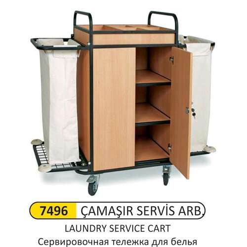 Arı Metal 7496 Çamaşır Servis Arabası