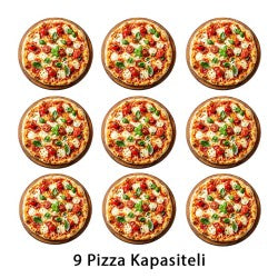 Atalay APF-92-1 30 cm x 9 Pizza Kapasiteli Tek Katlı Pizza Fırını, Elektrikli