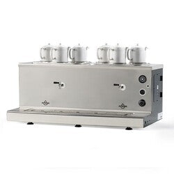 Ateşe Sümela Analog 6 Demlikli Çay Kazanı, Gaz+Elektrikli, Statik Boyalı