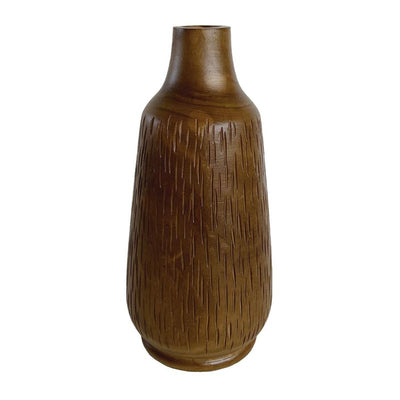 Biradlı Groovy GRV-31085 Dekoratif Ahşap Vazo, 20x45 cm