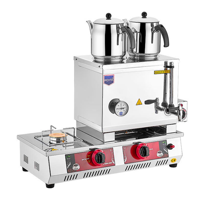 Remta N11E 30 Model 2 Demlikli Çay Ocağı, 24 L, Gazlı+Elektrikli