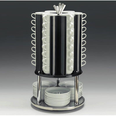 Zicco ZCP-757 Metal Altlı Döner Tabak Fincan Kaşık Standı, 30x55 cm