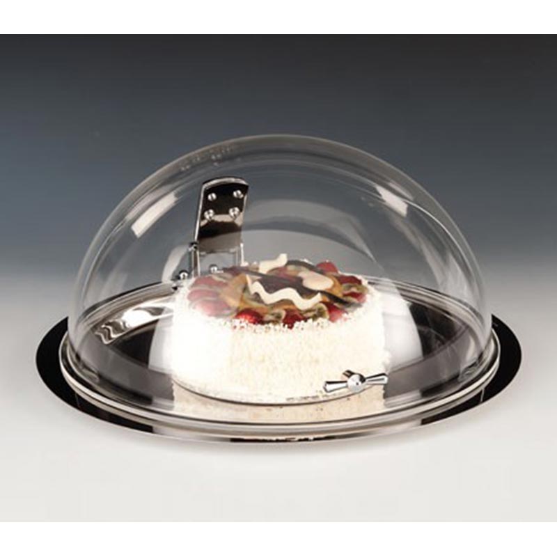 Zicco ZCP-055 Çelik Altlı Sabit Kapaklı Fanus, 42.5x22 cm