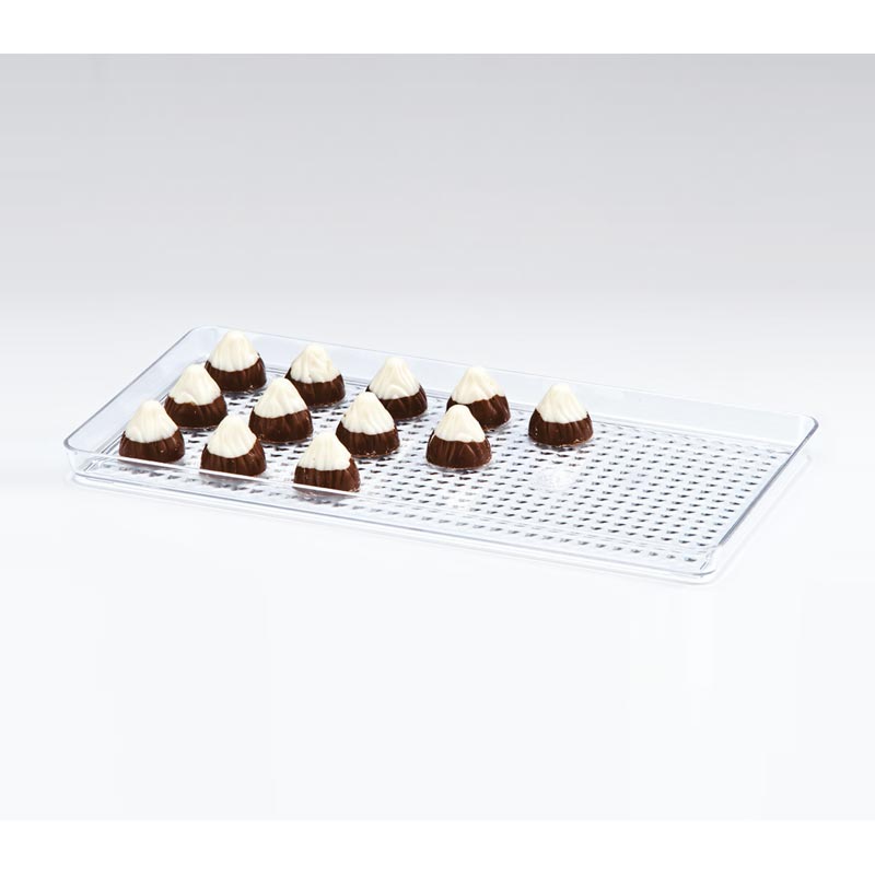 Zicco ZCP-461 Polikarbon Çikolata Teşhir Tepsisi, 15x30 cm