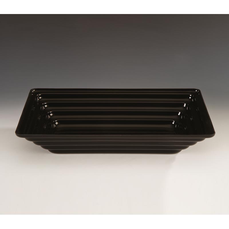 Zicco ZCP-426 Akrilik Teşhir Kasesi, 43.5x28.5 cm, Siyah