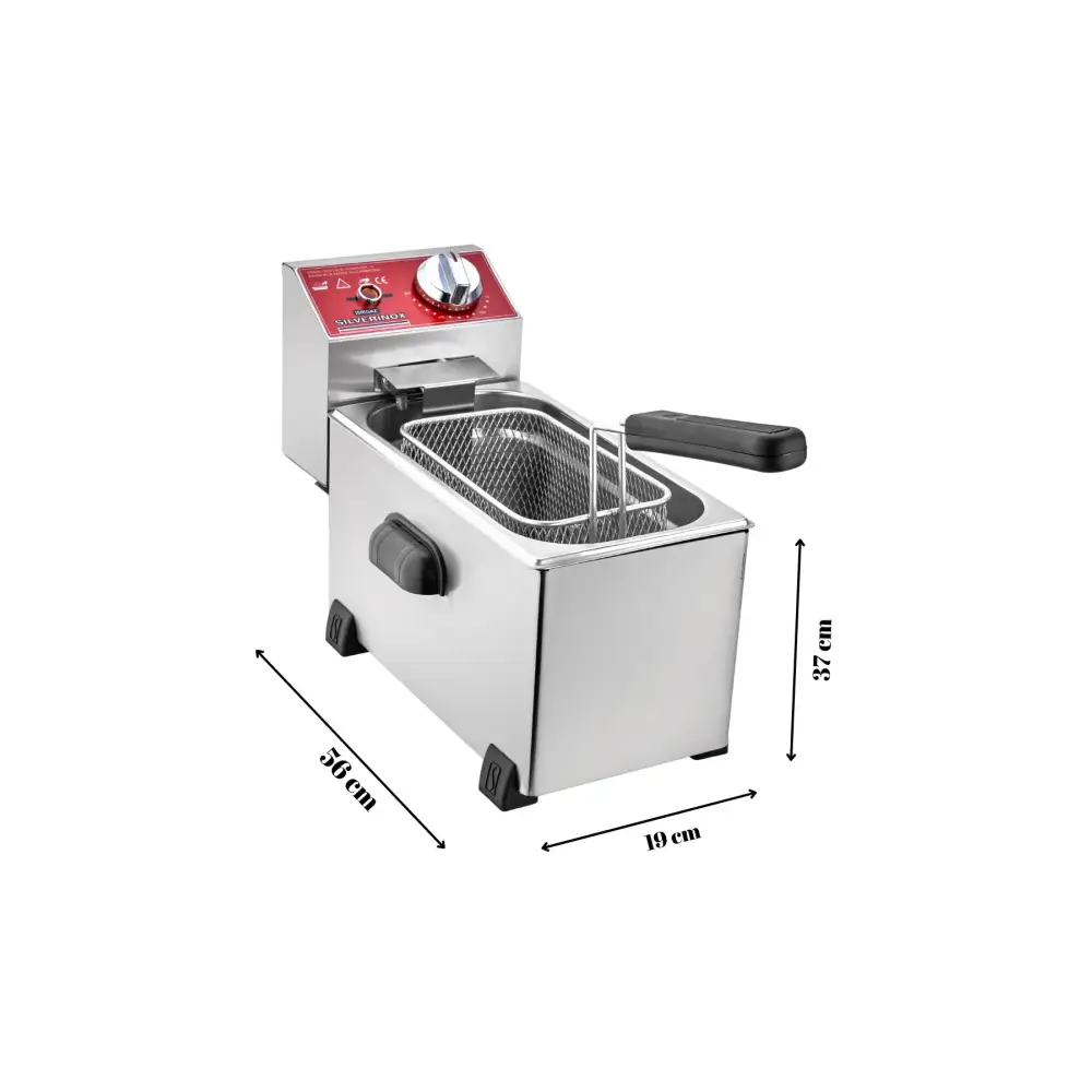 Elektrikli Büfe Türü Sanayi Tipi Kapaklı Fritöz 3 Lt.