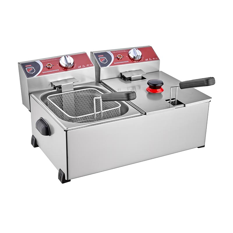 SilverInox 2143 Fritöz, 5+5 L, Elektrikli