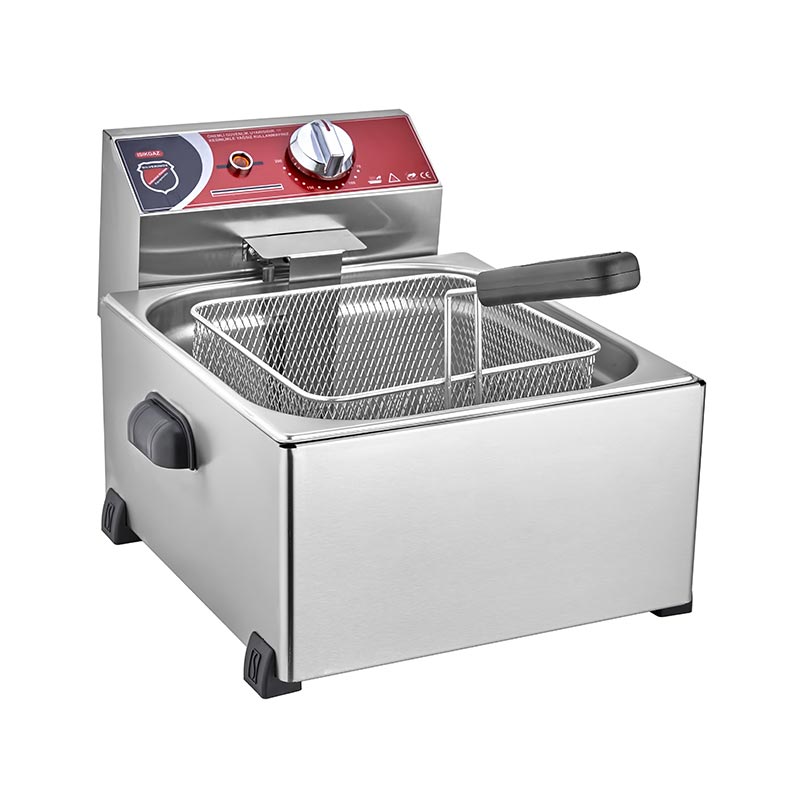 SilverInox 2700 Fritöz, 8 L, Elektrikli