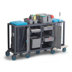 Fantom Procart 425 Çekmeceli Kova Takımlı Kat Arabası, 2 Çöp Bölmeli