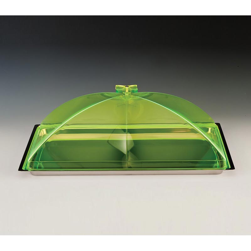 Zicco ZCP-392 Çelik Altlı Akrilik Kapaklı Muhafaza Kabı, 40x29 cm, Yeşil