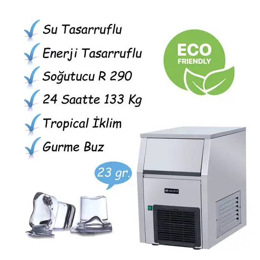 Galleyz 130 Kg Buz Makinesi