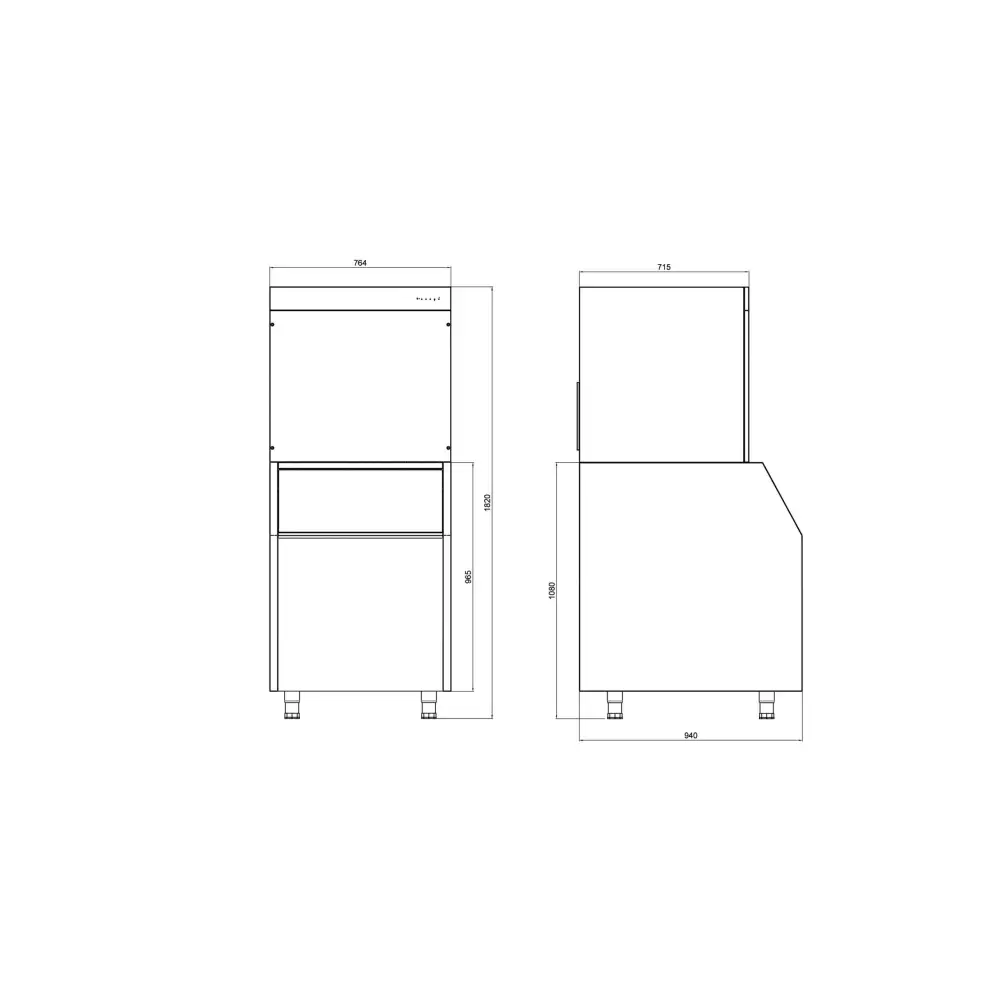 Galleyz 500 Kg Buz Makinesi Hazne Dahil