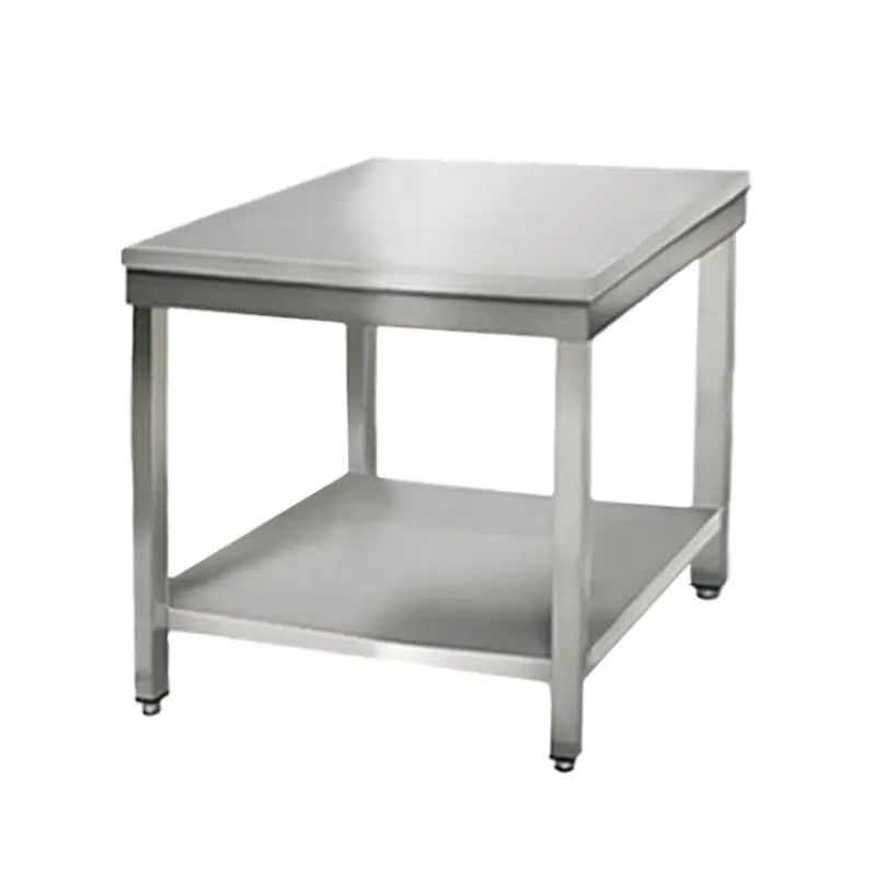Galleyz Paslanmaz Çelik Çalışma tezgahı ECO - 700x700mm- Sırtsız alt raflı