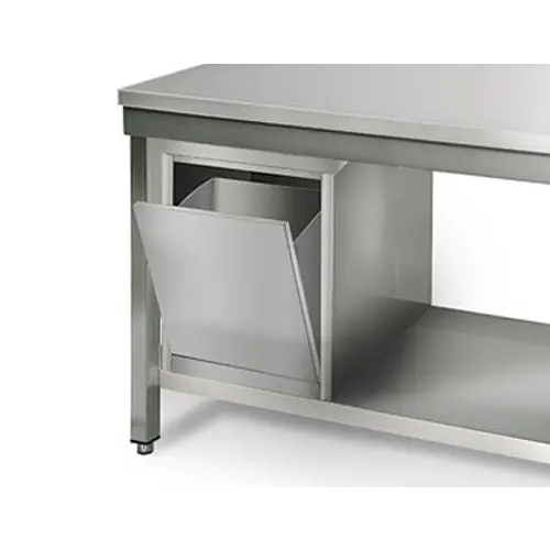 Galleyz Paslanmaz Çelik Çalışma tezgahı ECO - 700x700mm- Sırtsız alt raflı