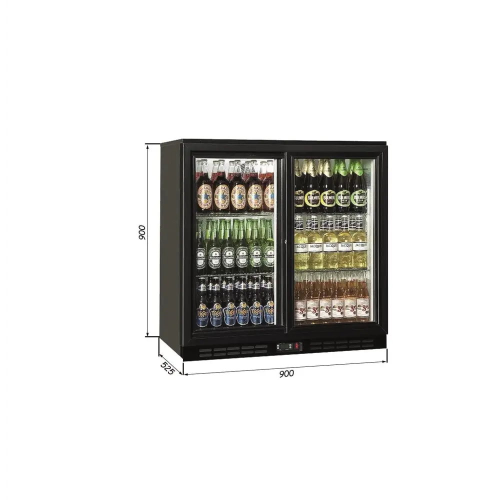 Galleyz İceinox Bar Tipi Buzdolapları - Çarpma 2 Kapılı- GBB 250