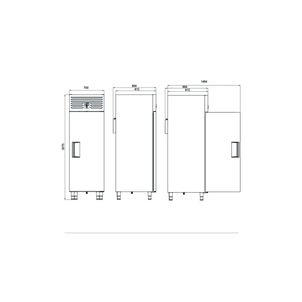 Dik Tip GN Buzdolabları - 1 Kapılı - VTS 610 CR