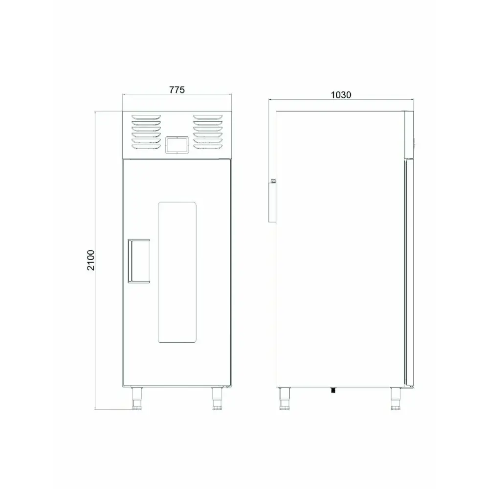 Dik Tip Mayalandırma Buzdolabı-1 Kapılı-RTP 730