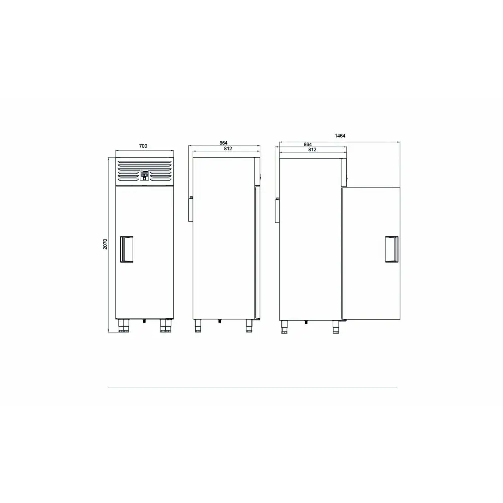 Dik Tip No Frost Dondurucu - 1 Cam Kapılı - VTS 520 N-VG