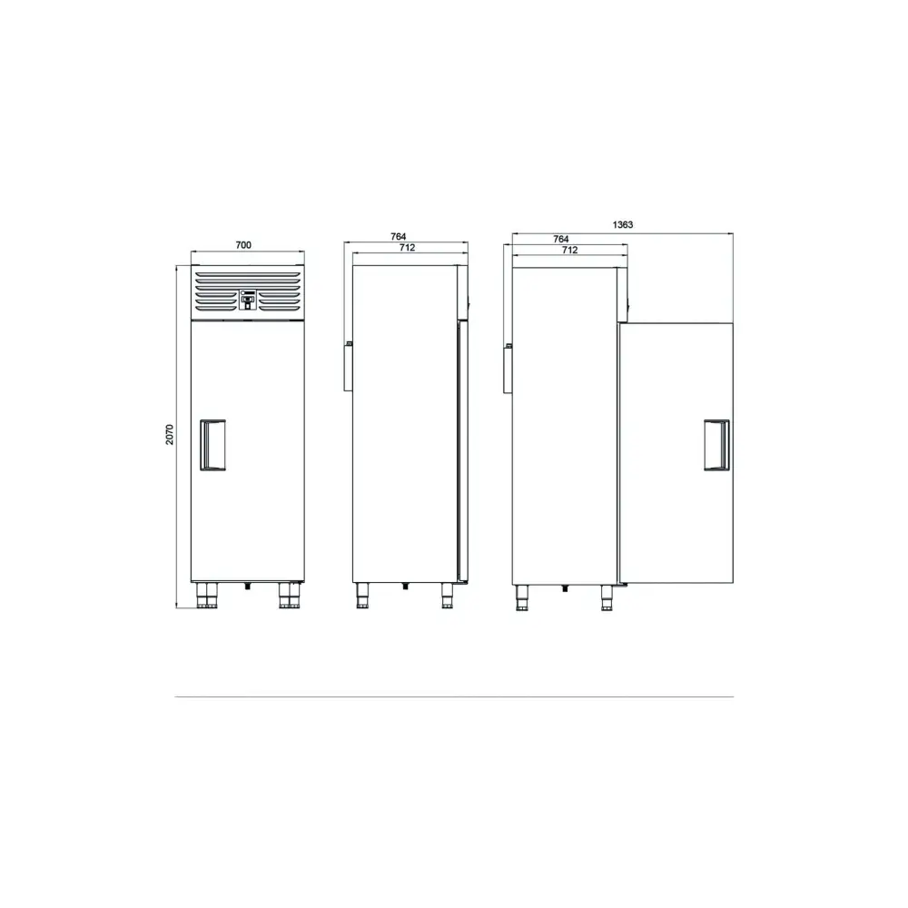 Dik Tip Snack Dondurucu - 1 Kapılı - VTS 520 N