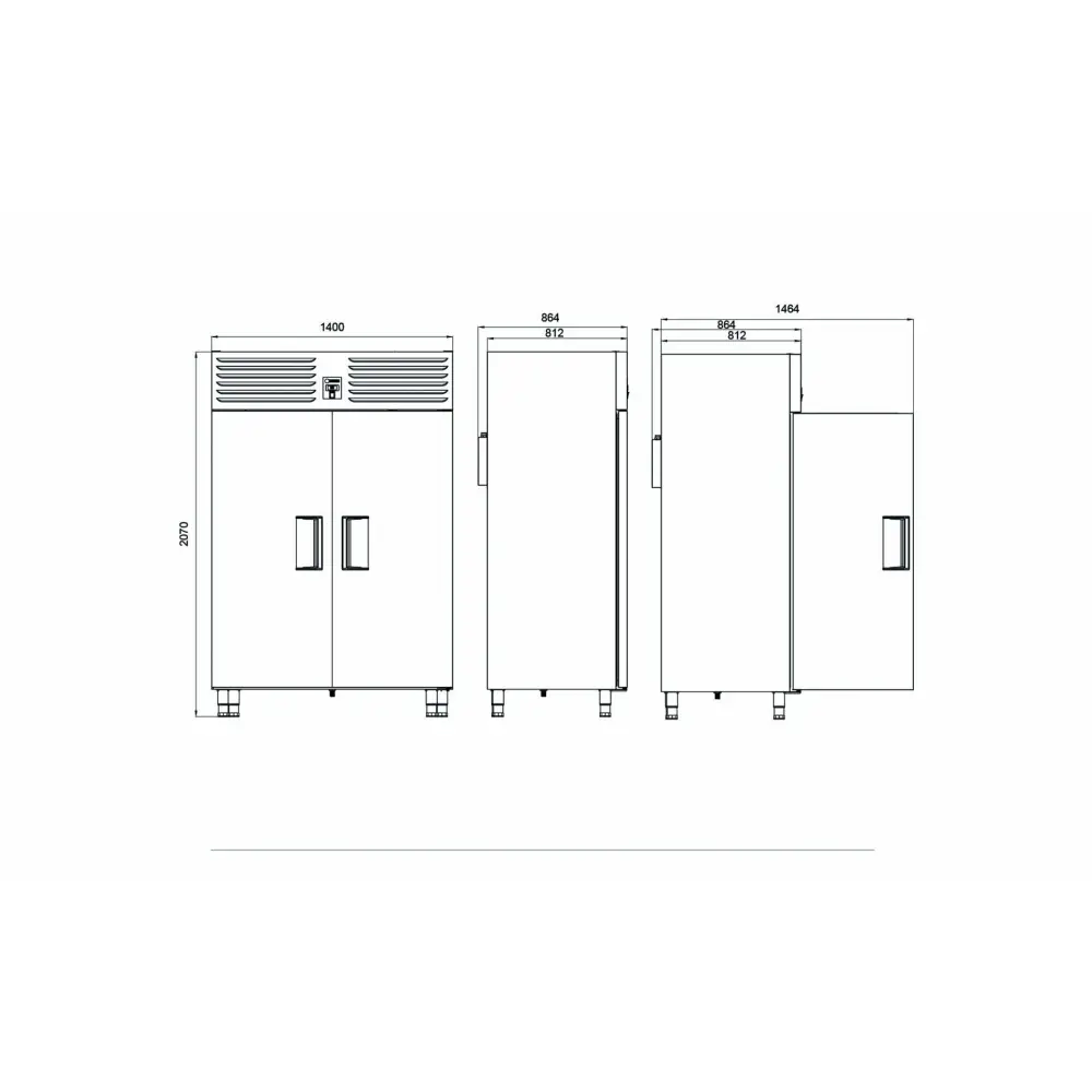 Dikey Tip GN Dondurucu - 2 Kapılı VTS 1340 N