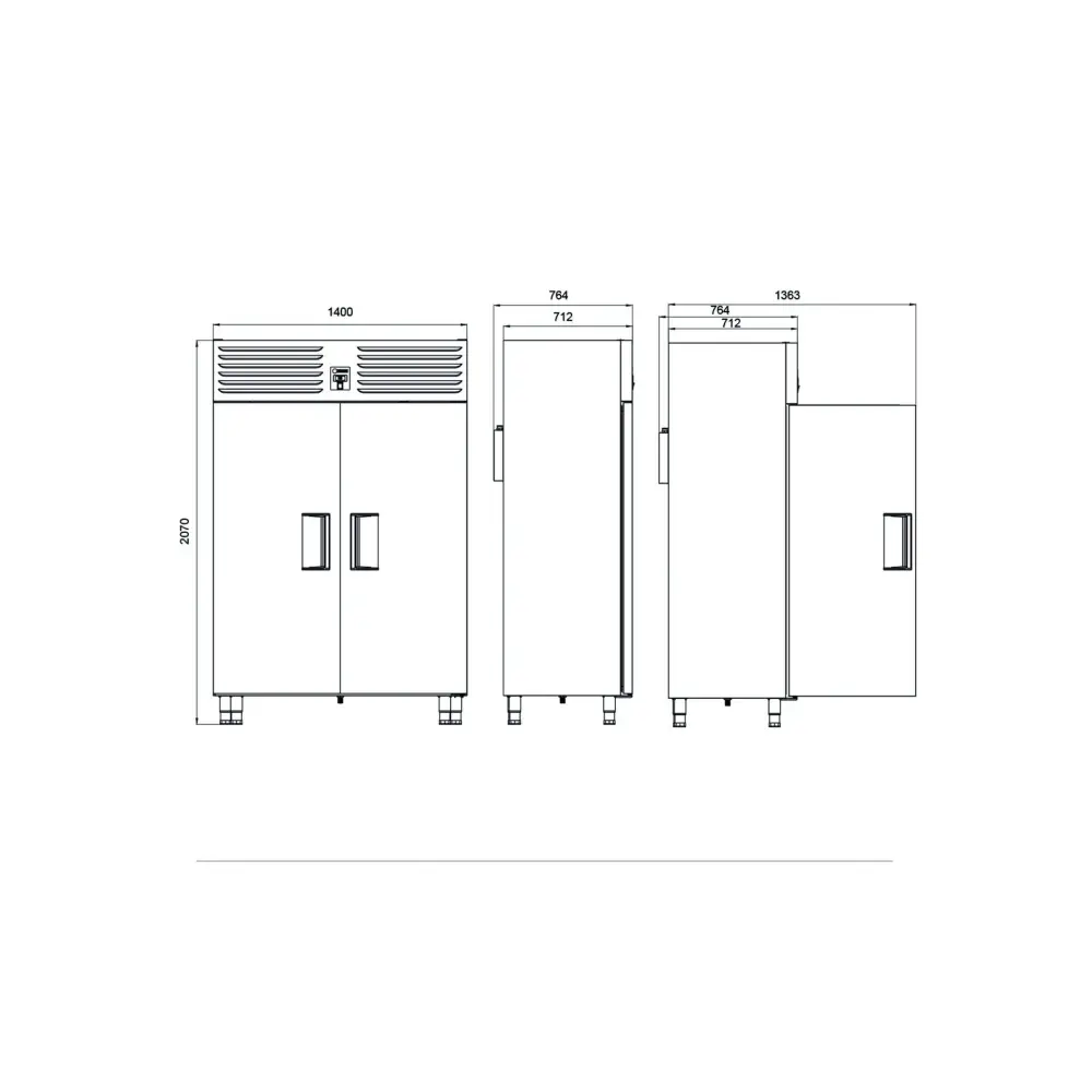 Dikey Tip Snack - Buzdolabı 2 Kapılı VTS 1150