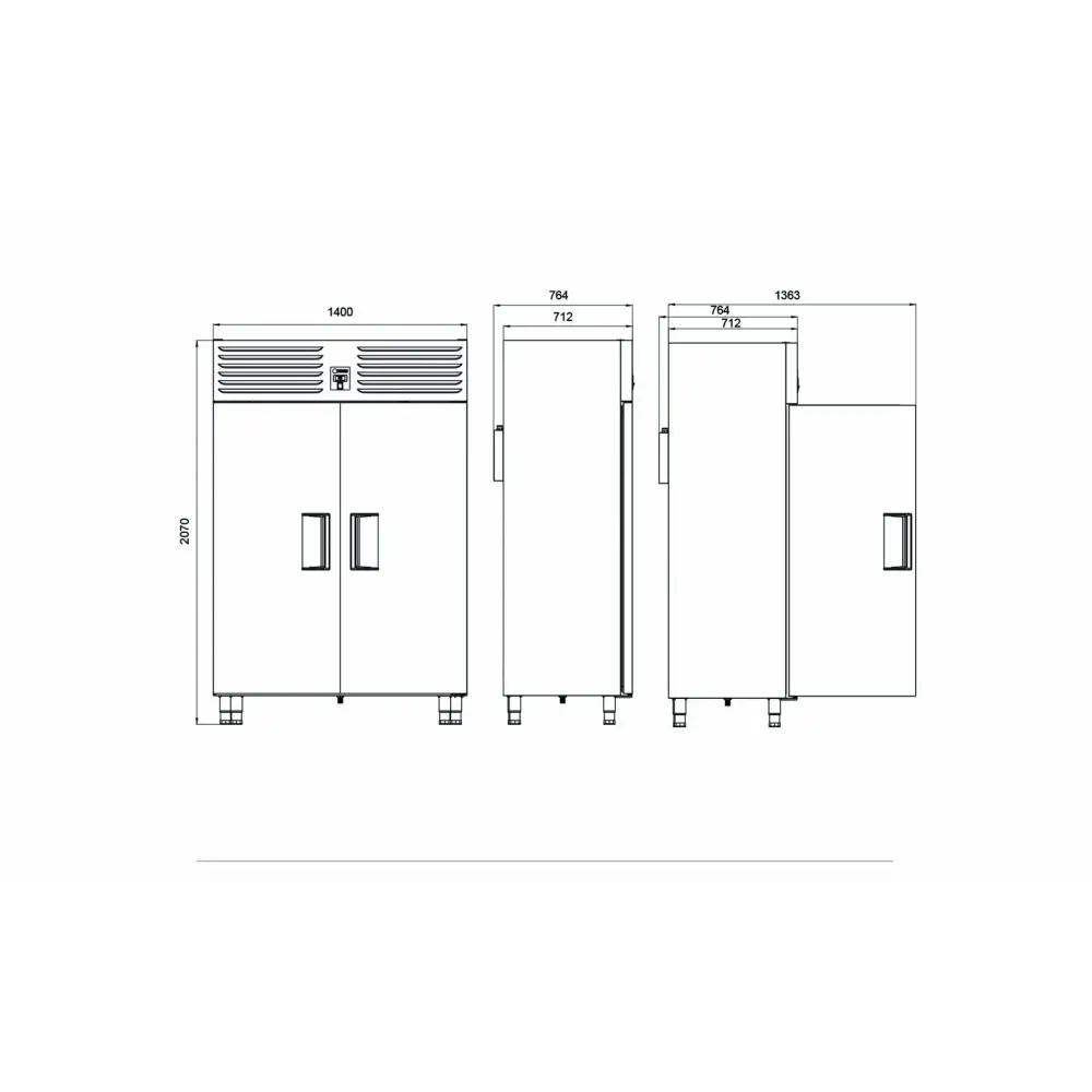 Dikey Tip Snack Dondurucu - 2 Kapılı VTS 1150 N