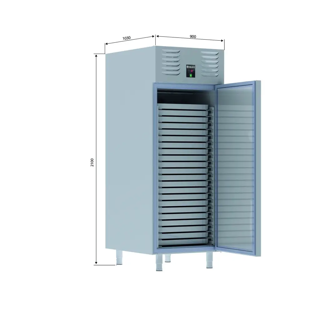 Open industrial refrigerator dimensions for Iceinox VTF 800 N -30⁰ Pasta Şoklama-1 kapılı