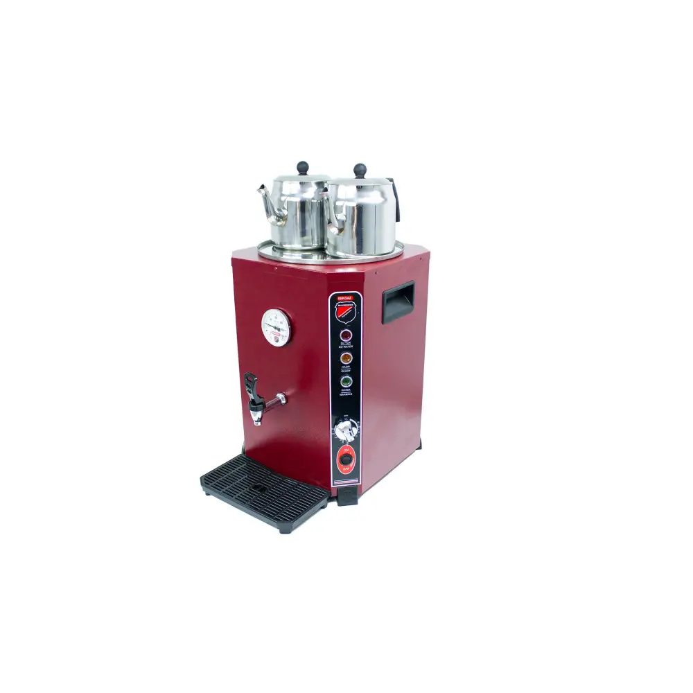 Jumbo Çay Makinesi Kırmızı 13 Litre (Demlikler Dahil)