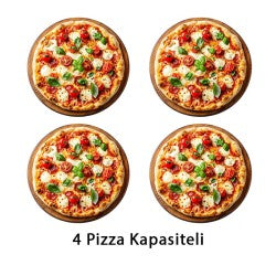 Karacasan 30 cm x 4 Pizza Kapasiteli Dijital Pizza Fırını, Elektrikli