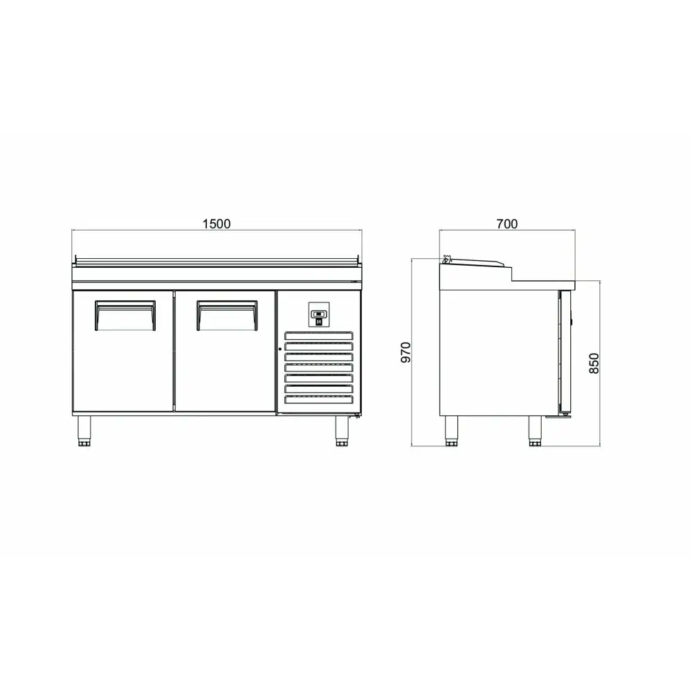 Make Up Buzdolabı - 2 Kapılı - PTS-L 330 CR