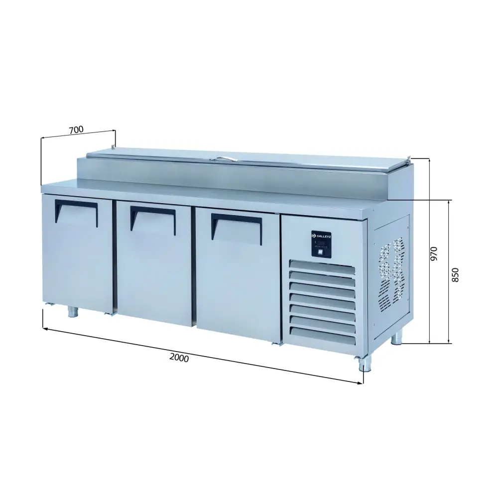 Make Up Buzdolapları - 3 Kapılı -Kısa-PTS-L 515