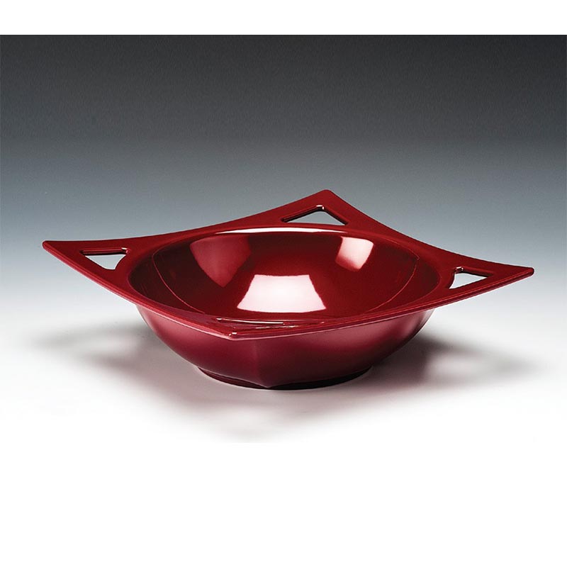 Zicco K-19471 Melamin Teşhir Tabağı, 27x27x8 cm, Kırmızı