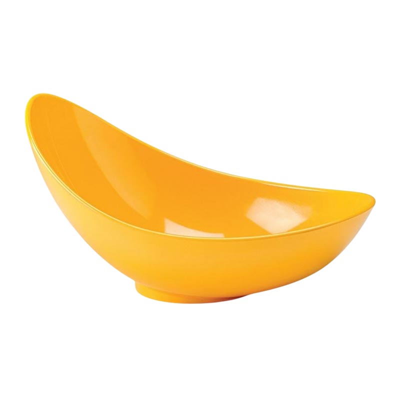 Zicco K-2048 Melamin Teşhir Kasesi, 36x22x11-17 cm, Beyaz