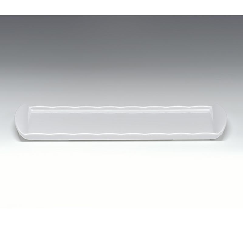 Zicco K-2053 Melamin Teşhir Tabağı, 15x35 cm, Beyaz
