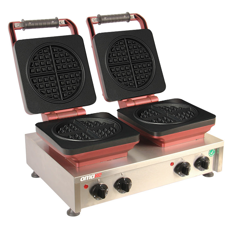 Omake WFL21.E22 Z5F 1201 Zamanlayıcılı Americano Çiftli Waffle Makinesi, Elektrikli