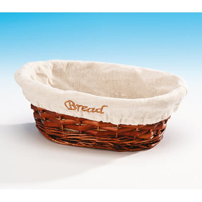 Zicco JN-25177 Oval Ekmek Sepeti, 24x17x7 cm, Koyu Renk