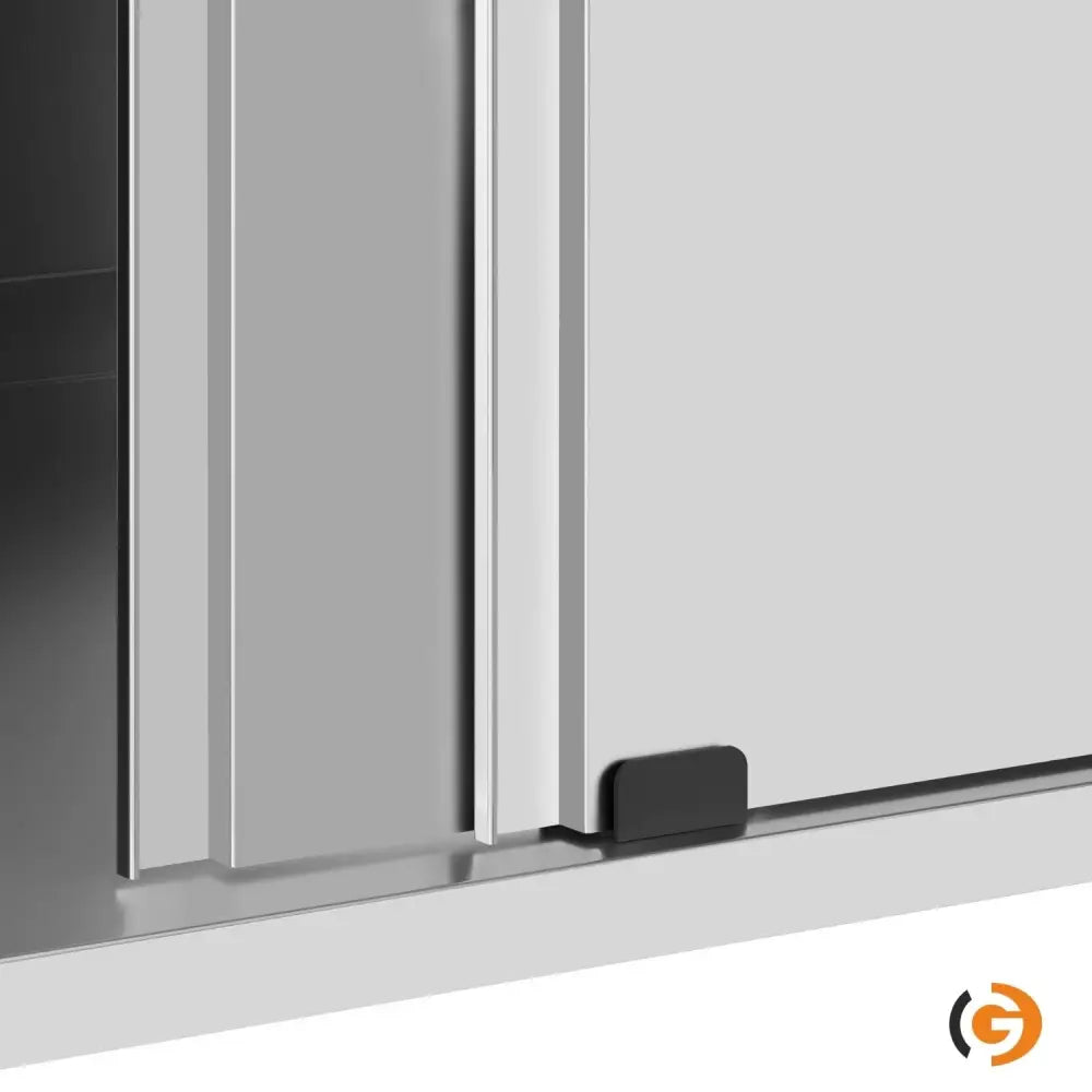 Paslanmaz Çelik Dolaplı Çalışma Tezgahı ECO -1000x600mm - Sürgü Kapılı