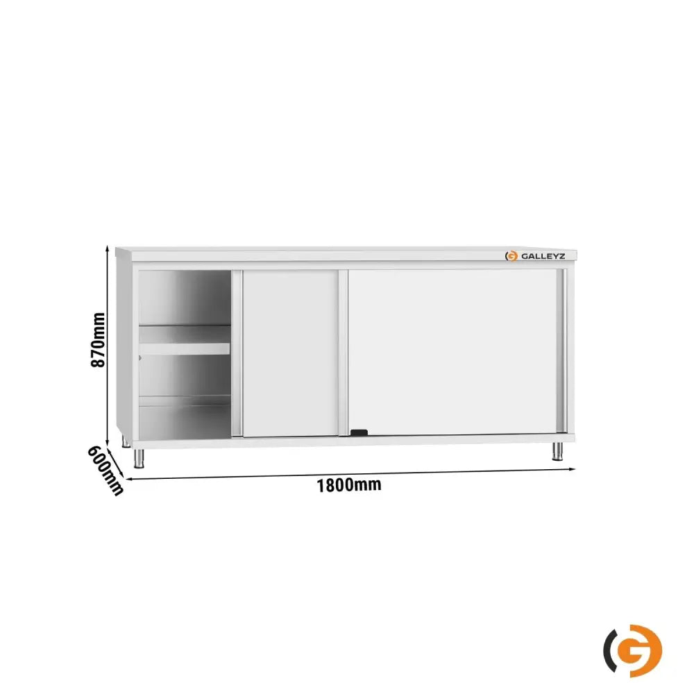 Paslanmaz Çelik Dolaplı Çalışma Tezgahı