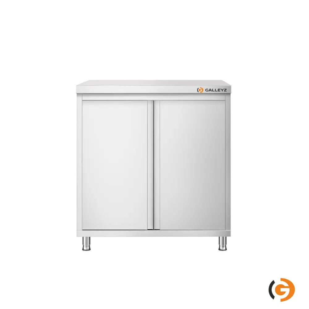 Paslanmaz Çelik Dolaplı Hazırlık Tezgahı PREMIUM - 1000x600 mm - Sürgü Kapılı