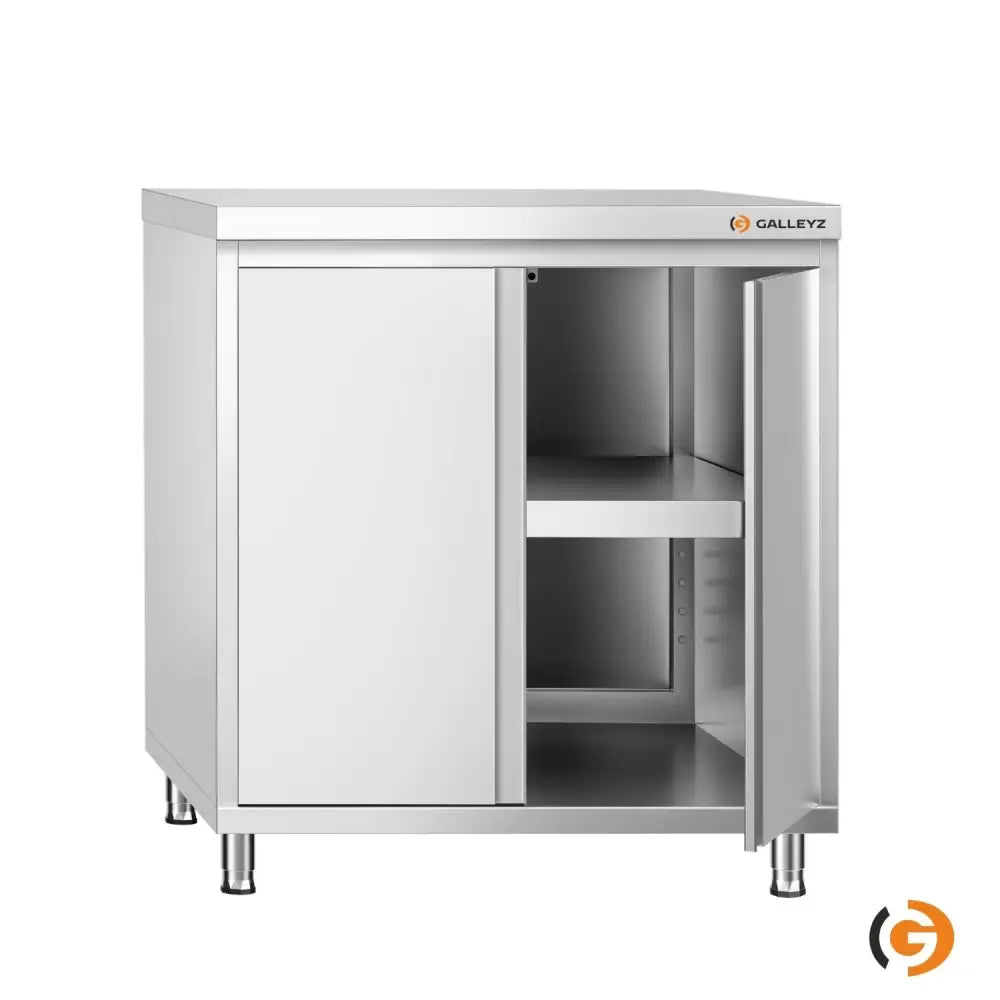 Paslanmaz Çelik Dolaplı Hazırlık Tezgahı PREMIUM - 800x600 mm