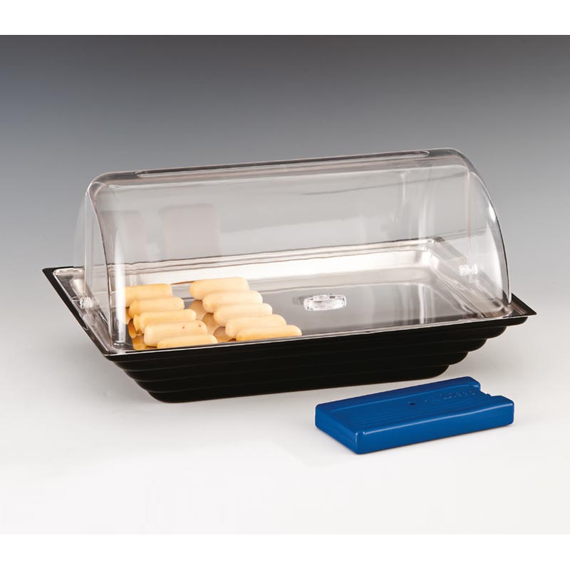 Zicco ZCP-427 Soğutuculu Rolltop Kapaklı Polikarbon Teşhir Standı, 43.5x28.5 cm