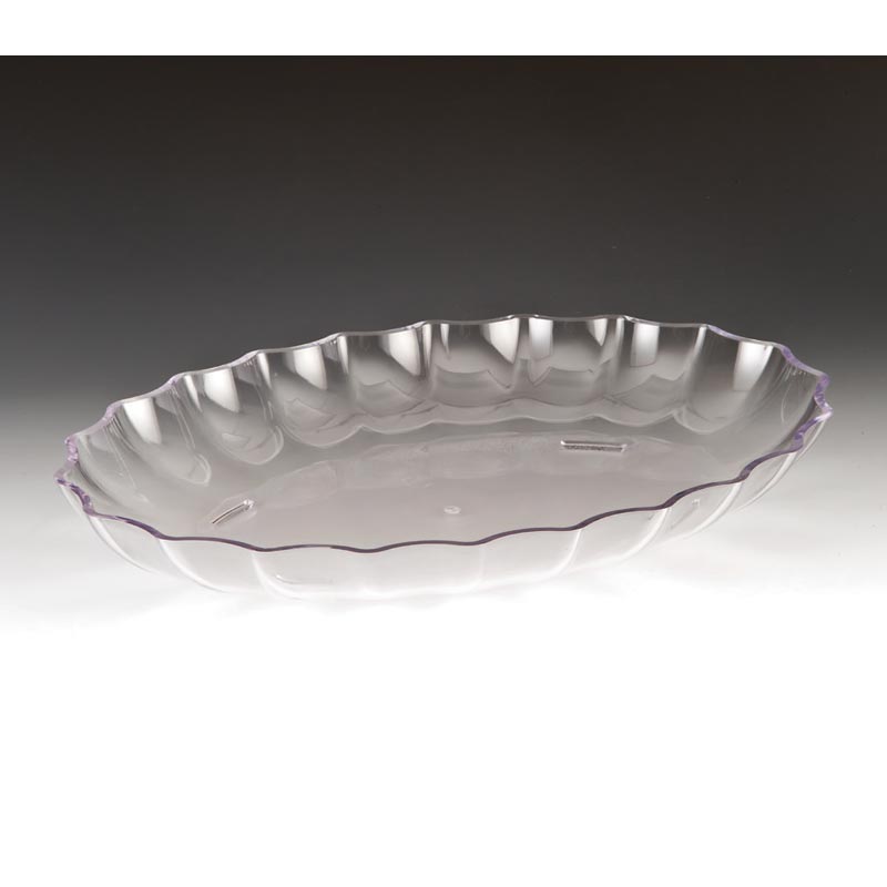 Zicco ZCP-296 Polikarbon Oval Teşhir Tabağı, 41.5x29.5x5.5 cm, Şeffaf
