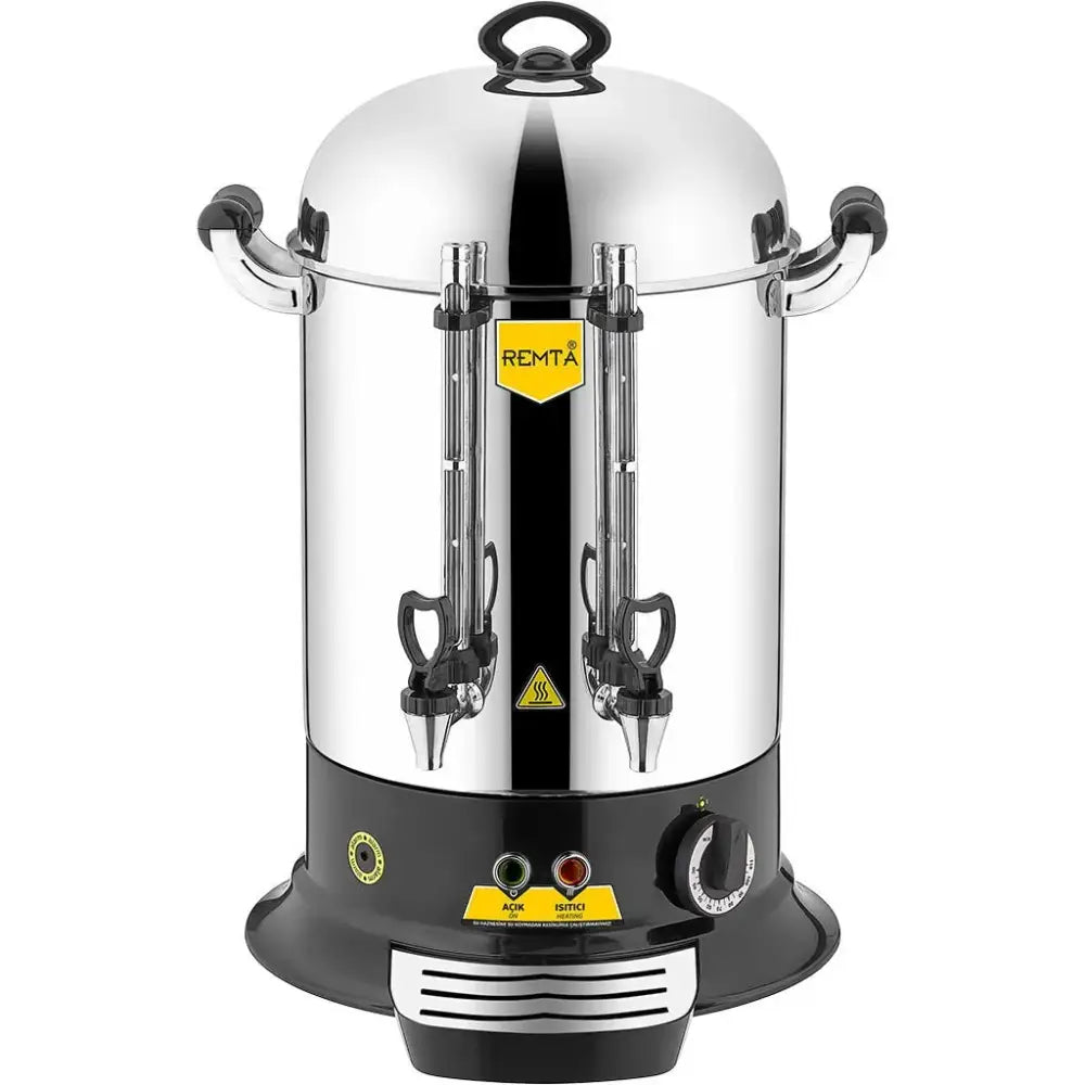 Stainless steel tea urn of Remta 120 Bardak Elegance Çay Makinesi Paslanmaz Çelikten Üretilmiştir