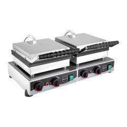 Remta W23 Yuvarlak Çift Kapaklı Bubble Pankek Makinesi, 50'li, Elektrikli