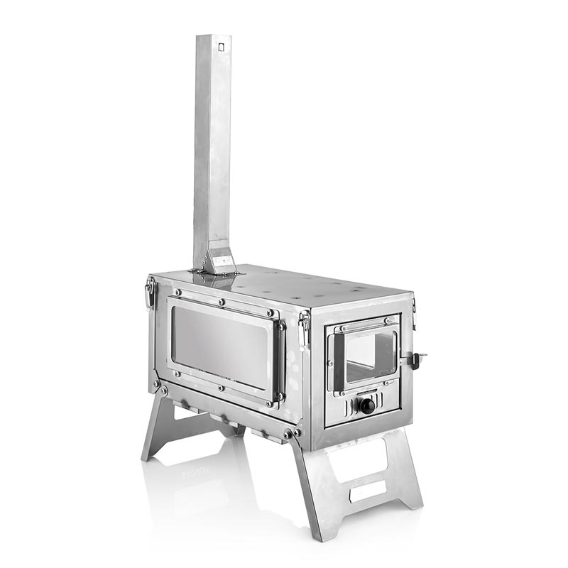 Remta KM02 Paslanmaz Çelik Mini Katlanır Kamp Çadır Sobası