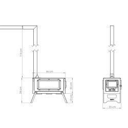 Remta KM02 Paslanmaz Çelik Mini Katlanır Kamp Çadır Sobası