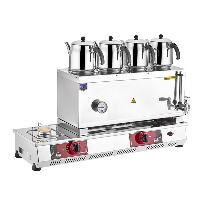 Remta N14E 85 Model 4 Demlikli Çay Ocağı, 43 L, LPG+Elektrikli