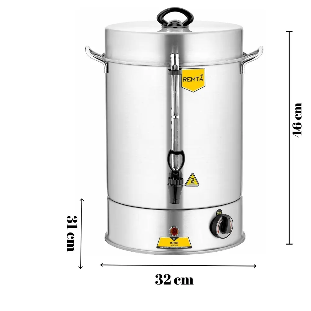 Remta R34 Bardak Sıcak Su Otomatı, paslanmaz çelik içecek dispenseri
